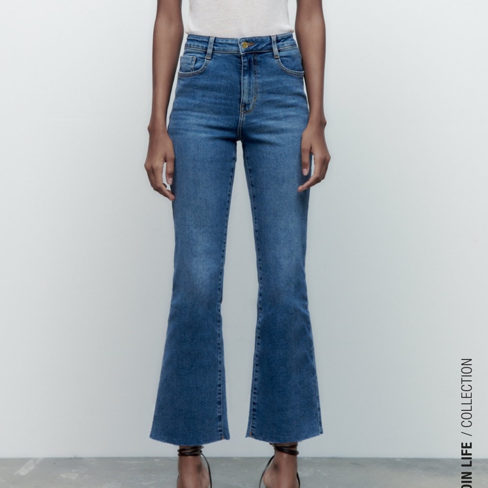 Zara mini flare jeans